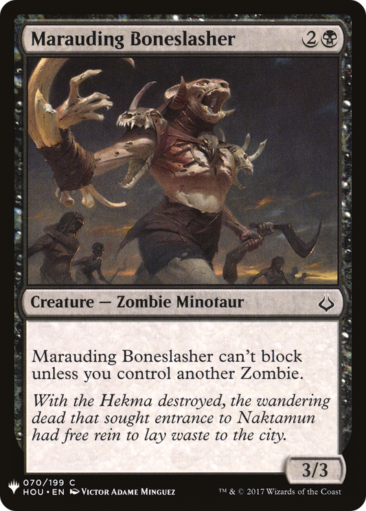 Marauding Boneslasher (PLST) #HOU-70 [EN/N]