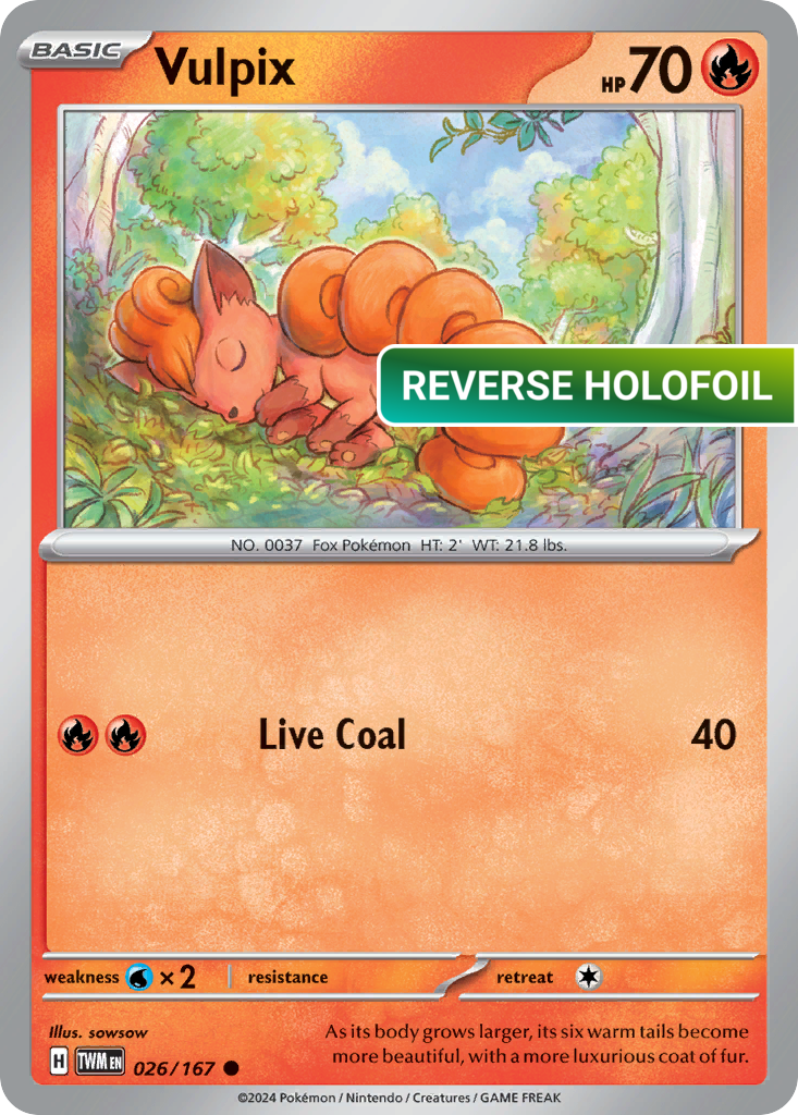 Vulpix (TWM) #26 [EN/R] s/o