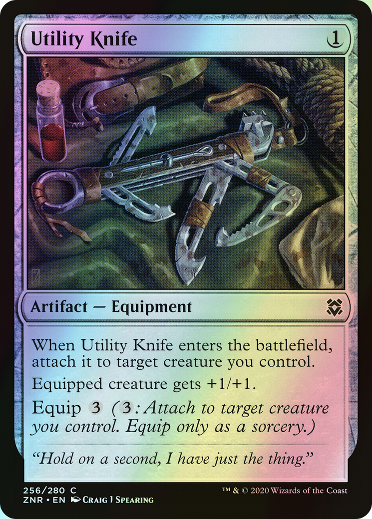 Utility Knife (ZNR) #256 [EN/F] s/o