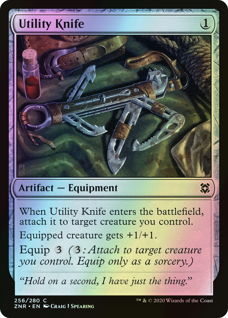 Utility Knife (ZNR) #256 [EN/F] s/o