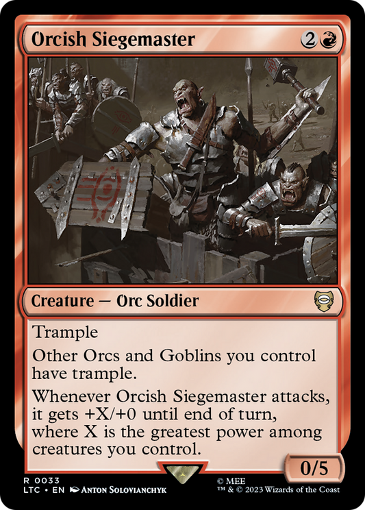 Orcish Siegemaster (LTC) #33 [EN/N] s/o