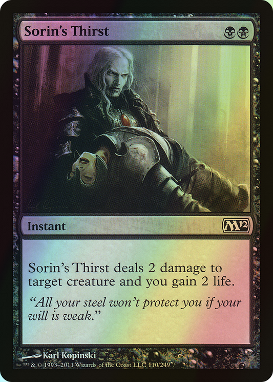 Sorin's Thirst (M12) #110 [EN/F]