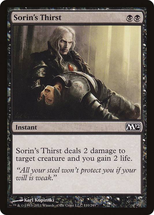 Sorin's Thirst (M12) #110 [EN/N]