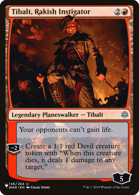 Tibalt, Rakish Instigator (PLST) #WAR-146 [EN/N]