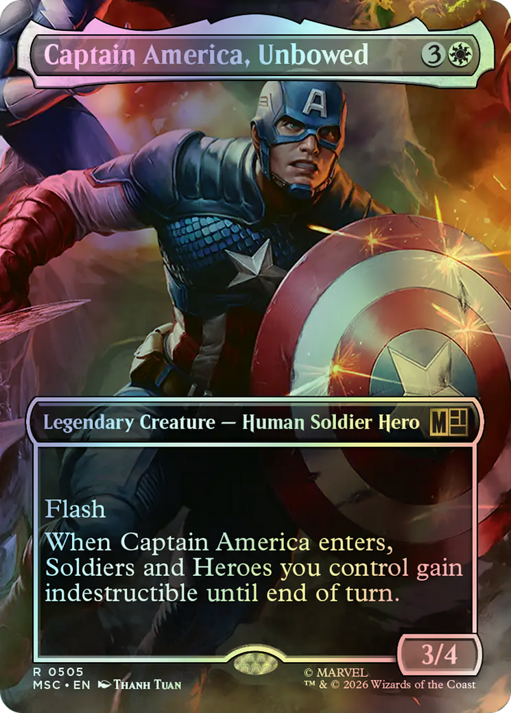 Captain America, Unbowed (MSC) #505 [EN/F]