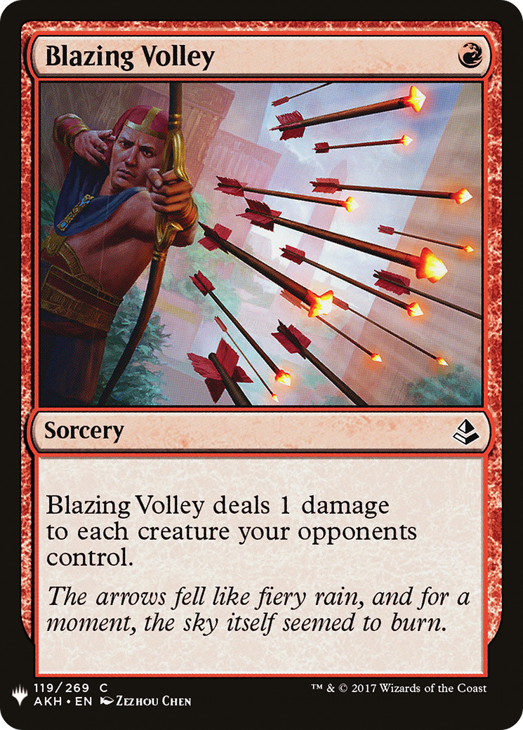 Blazing Volley (PLST) #AKH-119 [EN/N] s/o