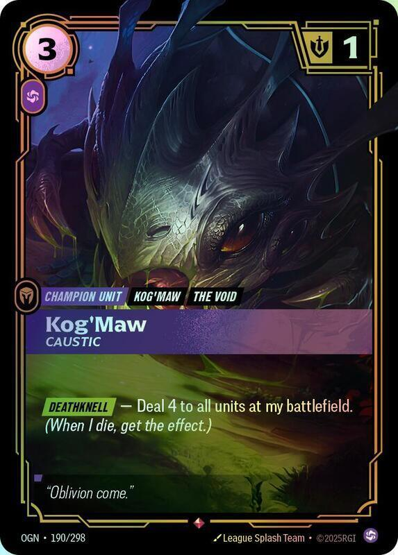 Kog'Maw - Caustic (OGN) #190 [EN/F] s/o