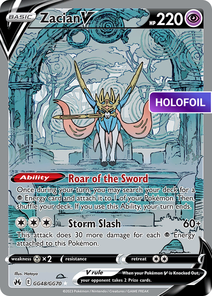Zacian V (CRZ:GG) #GG48 [EN/H] s/o