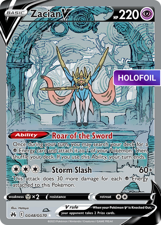 Zacian V (CRZ:GG) #GG48 [EN/H] s/o