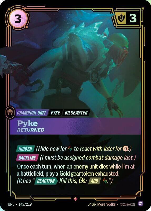 Pyke - Returned (UNL) #145 [EN/F] s/o
