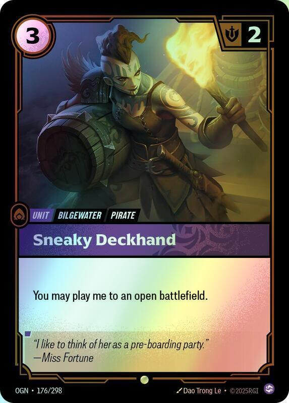 Sneaky Deckhand (OGN) #176 [EN/F]