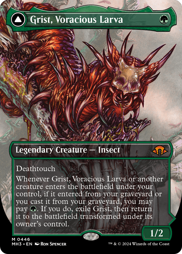 Grist, Voracious Larva // Grist, the Plague Swarm (MH3) #446 [EN/N] s/o