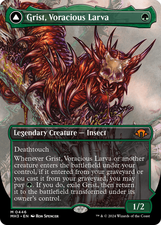 Grist, Voracious Larva // Grist, the Plague Swarm (MH3) #446 [EN/N] s/o