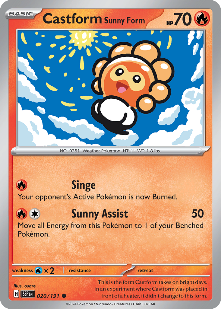 Castform Sunny Form - 020/191 (SSP) #020 [EN/N]