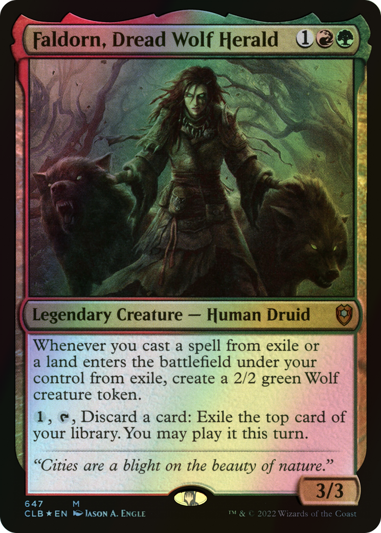 Faldorn, Dread Wolf Herald (CLB) #647 [EN/F]