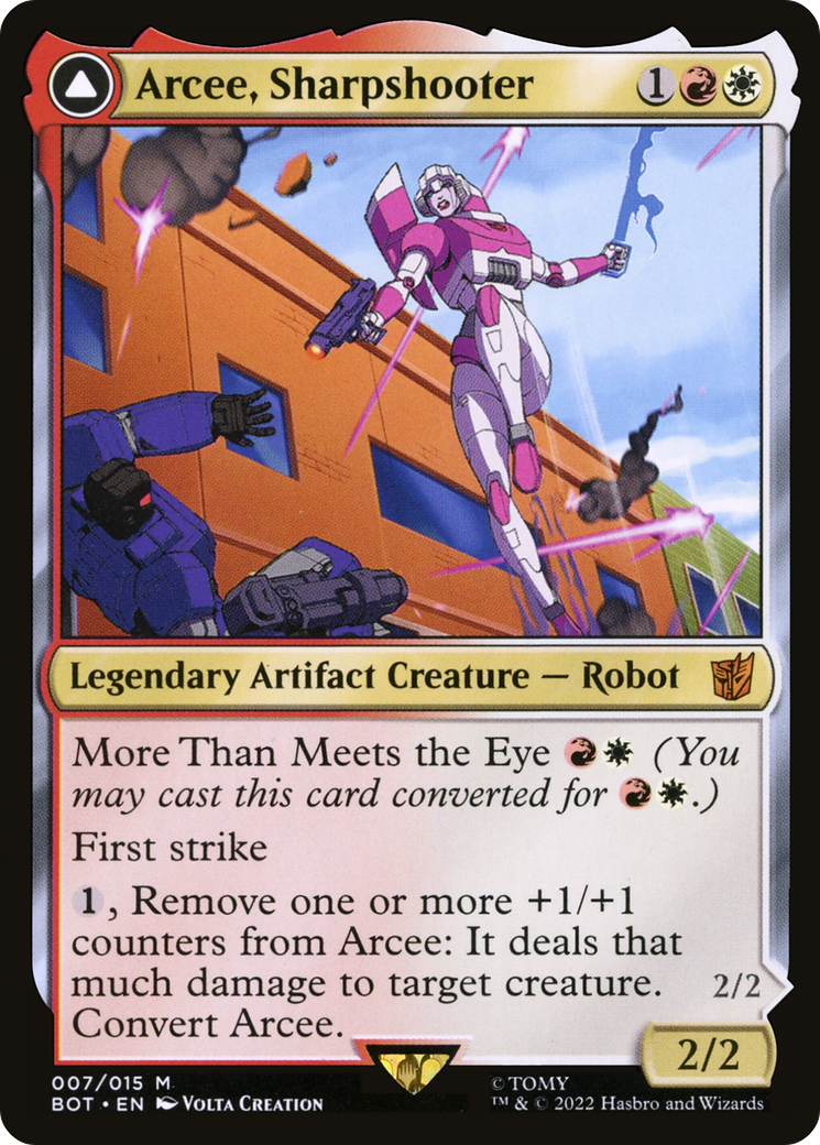 Arcee, Sharpshooter // Arcee, Acrobatic Coupe (BOT) #7 [EN/N]
