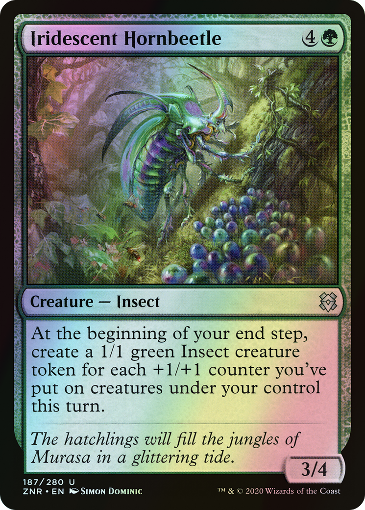 Iridescent Hornbeetle (ZNR) #187 [EN/F] s/o