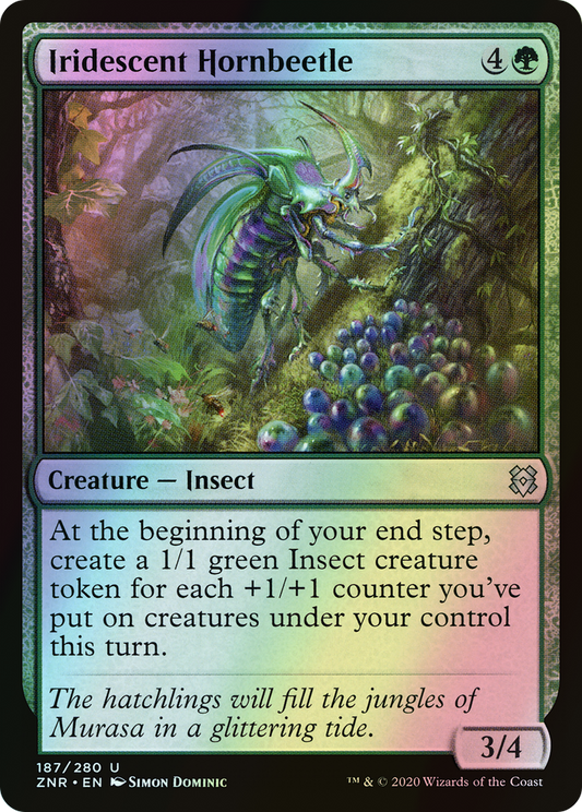 Iridescent Hornbeetle (ZNR) #187 [EN/F] s/o