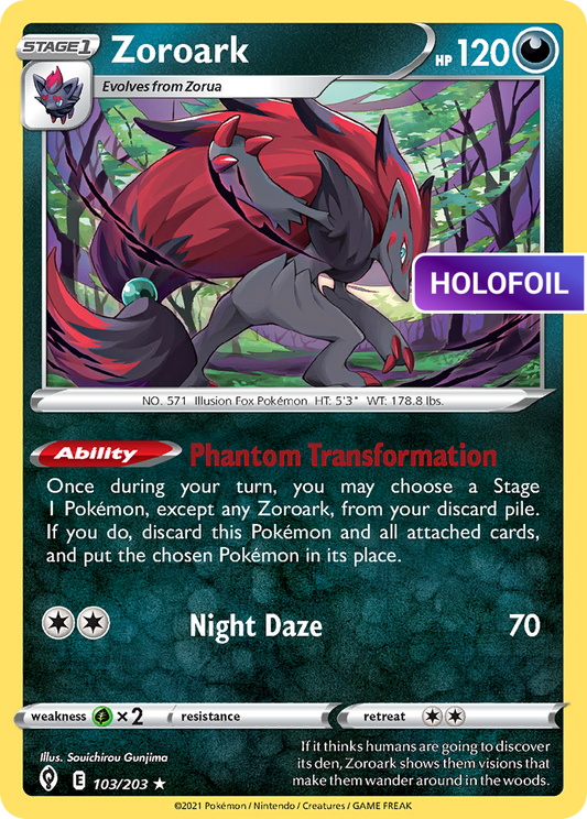 Zoroark (EVS) #103 [EN/H] s/o