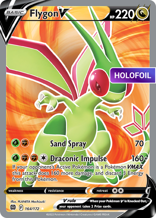 Flygon V (Full Art) (BRS) #164 [EN/H] s/o