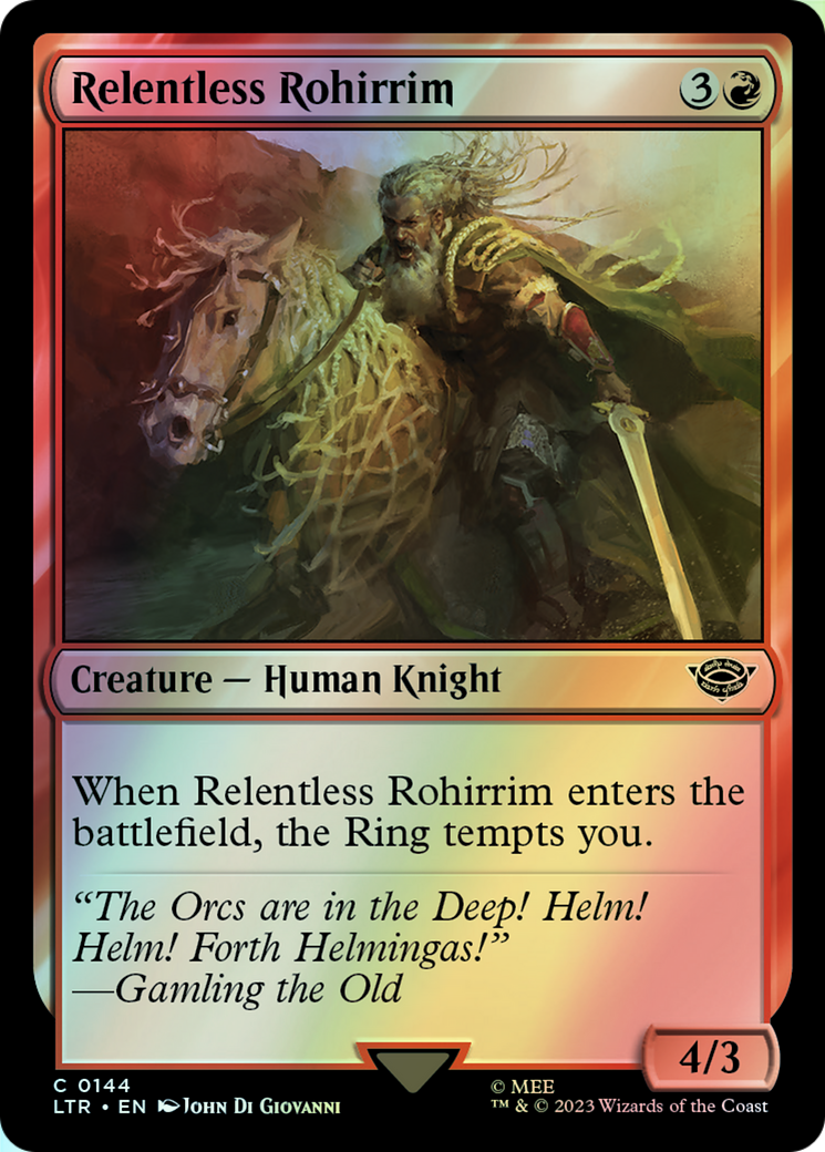Relentless Rohirrim (LTR) #144 [EN/F]