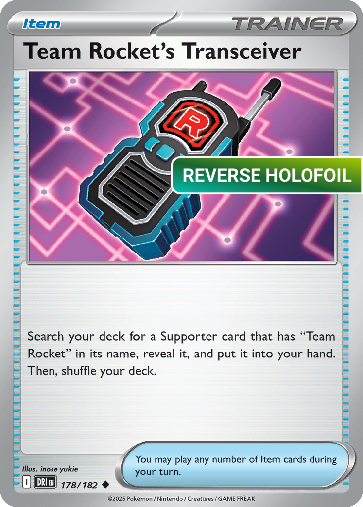 Team Rocket's Transceiver (DRI) #178 [EN/R] s/o