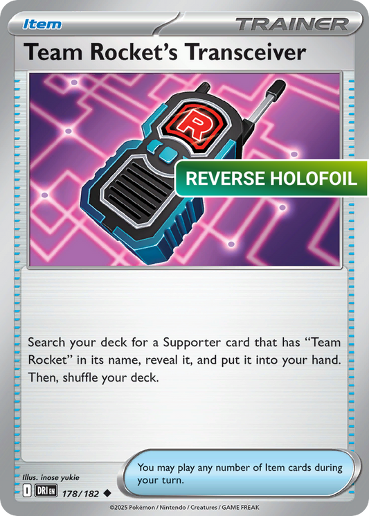 Team Rocket's Transceiver (DRI) #178 [EN/R] s/o