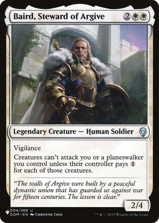 Baird, Steward of Argive (PLST) #DOM-4 [EN/N] s/o