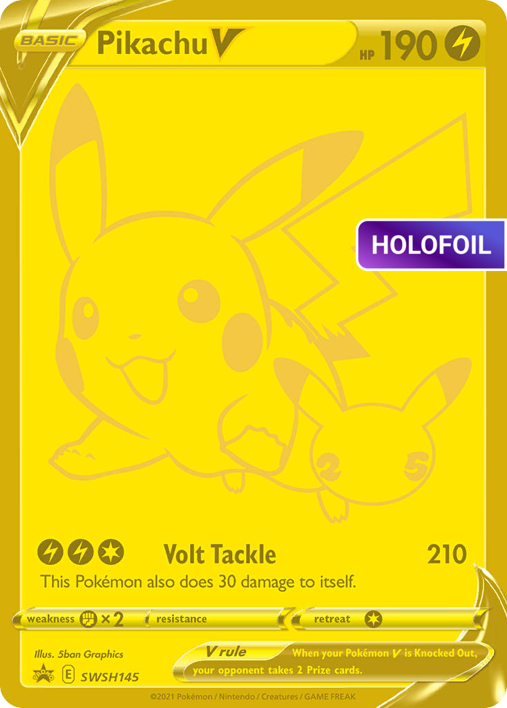 Pikachu V (PR-SW) #SWSH145 [EN/H] s/o