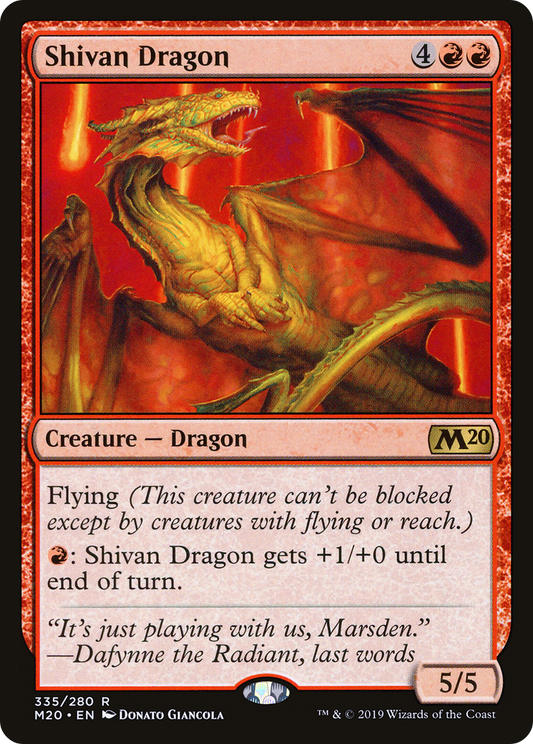 Shivan Dragon (M20) #335 [EN/N] s/o