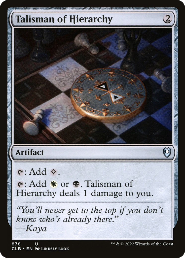 Talisman of Hierarchy (CLB) #878 [EN/N] s/o