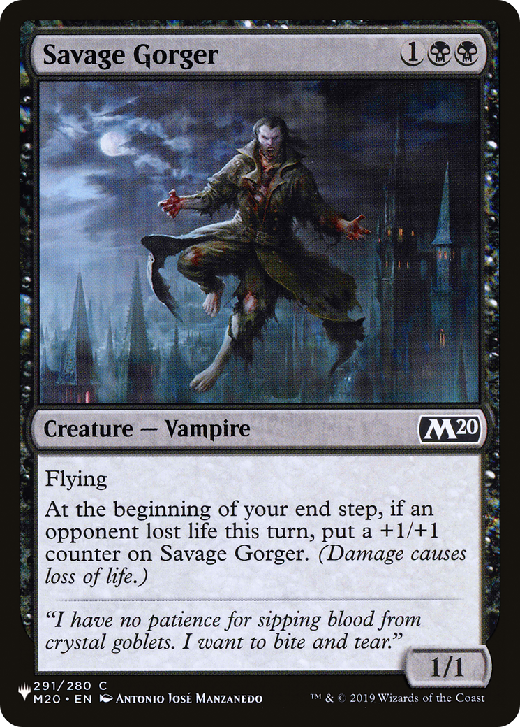 Savage Gorger (PLST) #M20-291 [EN/N]