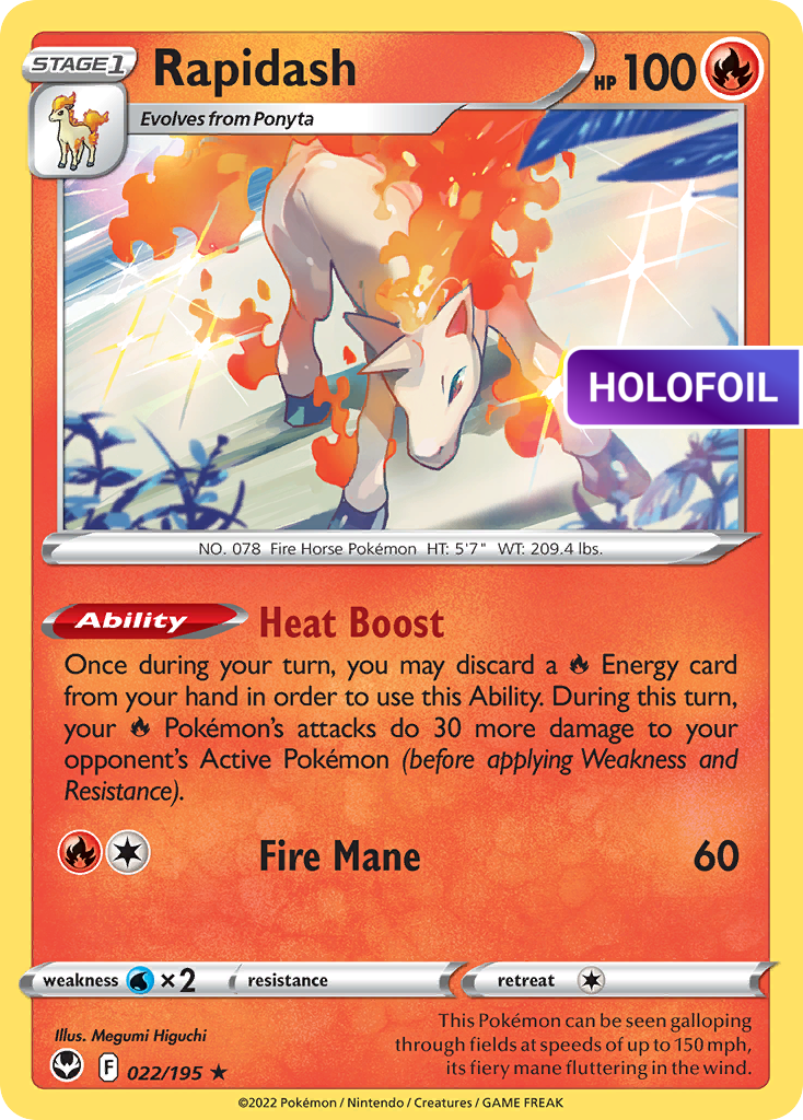 Rapidash (SIT) #022 [EN/H] s/o