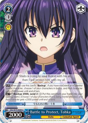 Battle to Protect, Tohka (DAL/W79) #DAL/W79-E089 [EN]
