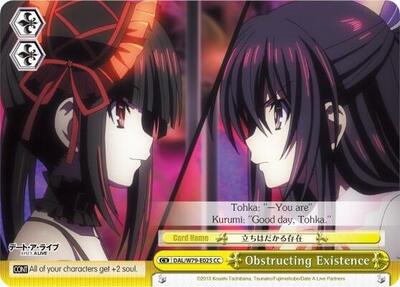 Obstructing Existence (DAL/W79) #DAL/W79-E025 [EN]