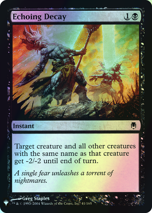 Echoing Decay (PLST) #DST-41 [EN/F] s/o