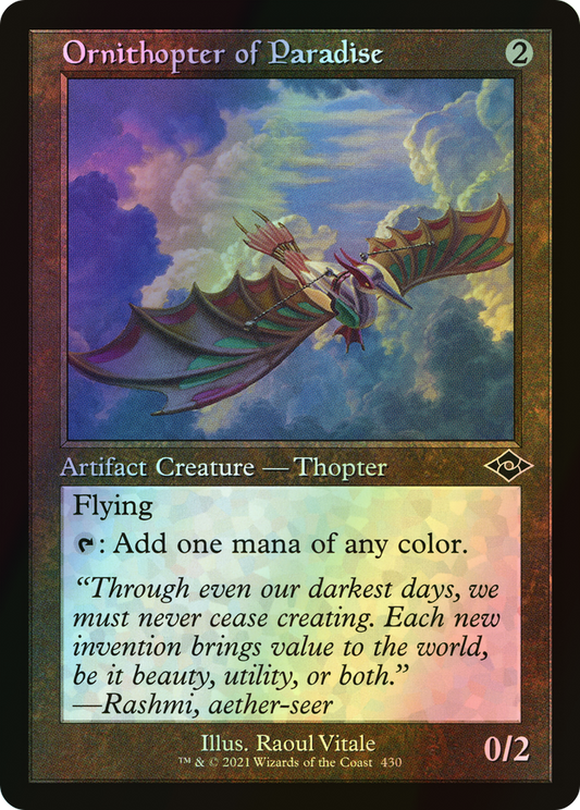 Ornithopter of Paradise (MH2) #430 [EN/F] s/o