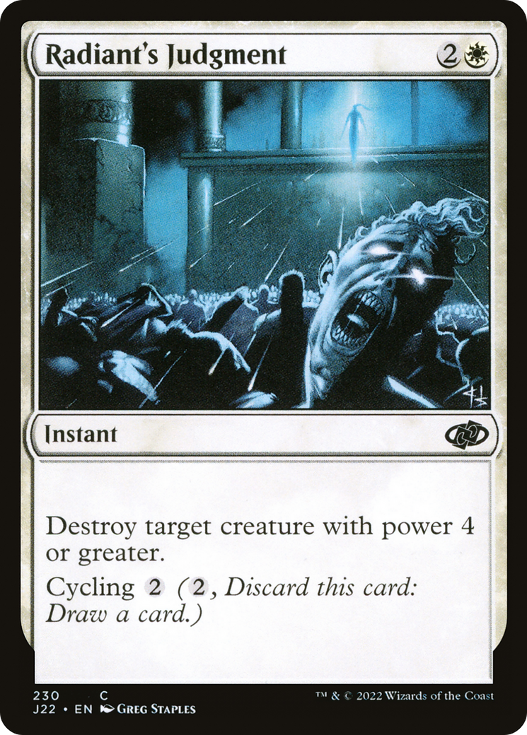 Radiant's Judgment (J22) #230 [EN/N] s/o