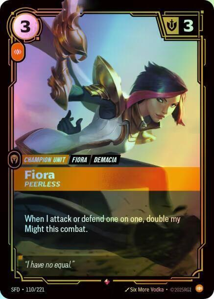 Fiora - Peerless (SFD) #110 [EN/F] s/o