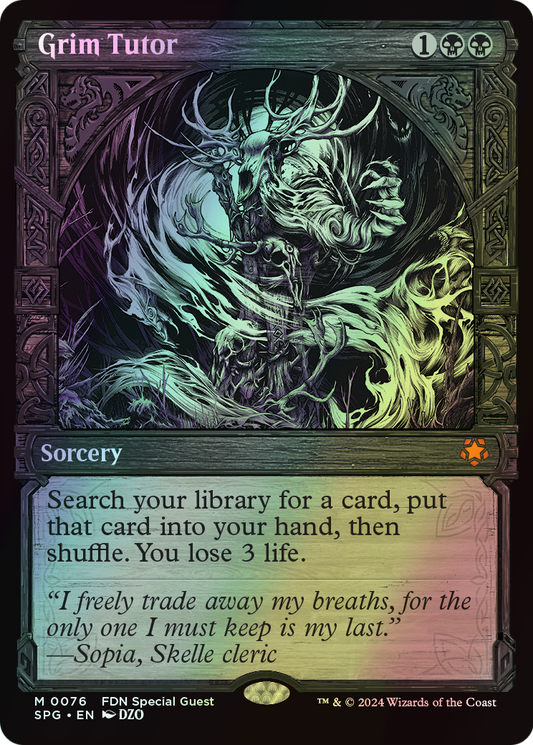 Grim Tutor (SPG) #76 [EN/F] s/o