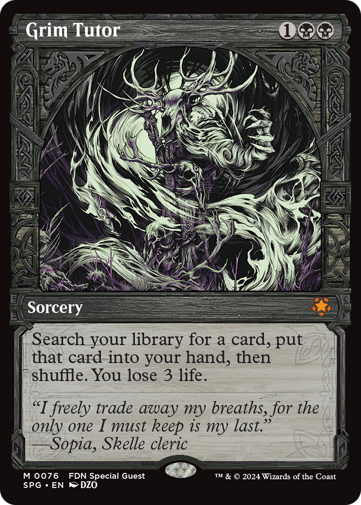 Grim Tutor (SPG) #76 [EN/N] s/o