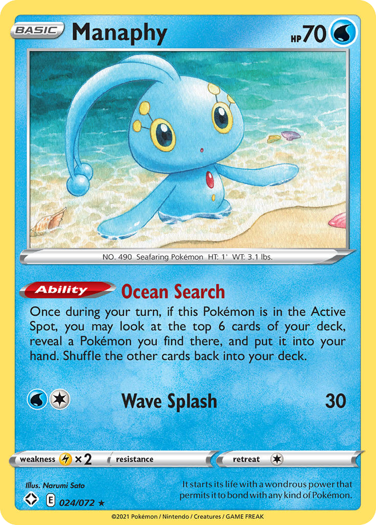 Manaphy (SHF) #024 [EN/N] s/o