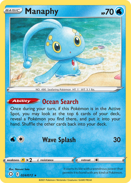 Manaphy (SHF) #024 [EN/N] s/o