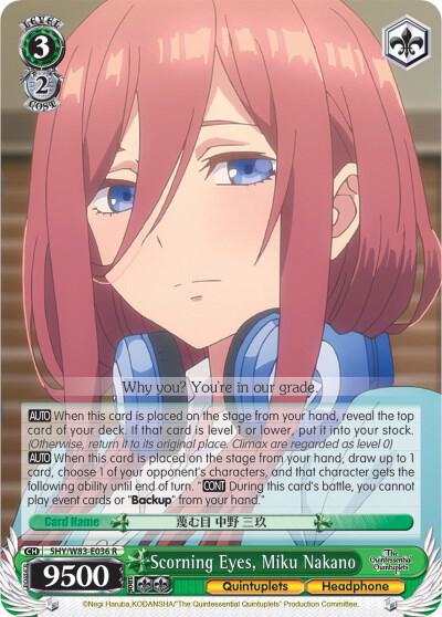 Scorning Eyes, Miku Nakano (5HY/W83) #5HY/W83-E036 [EN]