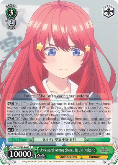 Awkward Atmosphere, Itsuki Nakano (5HY/W83) #5HY/W83-E037 [EN]