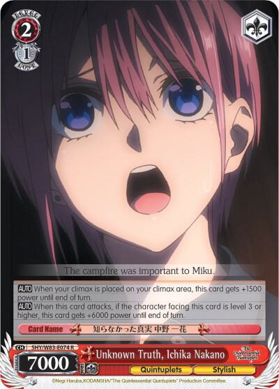 Unknown Truth, Ichika Nakano (5HY/W83) #5HY/W83-E074 [EN]