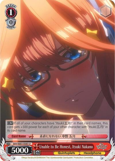 Unable to Be Honest, Itsuki Nakano (5HY/W83) #5HY/W83-E083 [EN]