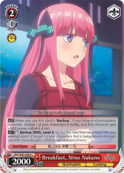 Breakfast, Nino Nakano (5HY/W83) #5HY/W83-E095 [EN]