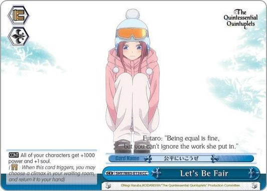 Let's Be Fair (5HY/W83) #5HY/W83-E134 [EN]