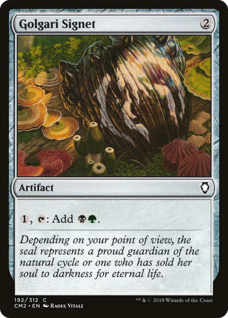 Golgari Signet (CM2) #192 [EN/N]
